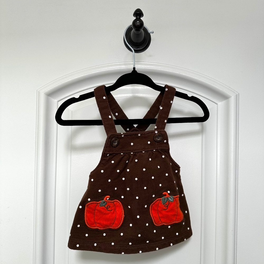 Carter’s NB Thanksgiving Pumpkin Fall Halloween Jumper Dress